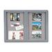 Ghent 2-Door Ovation Radius Enclosed Fabric Tackboard