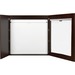 Bi-silque Visual CAB01010143 2-Door Conference Cabinet, 2-1/4'' x 48'' x 48'', Ebony, BVCCAB01010143, BVC CAB01010143