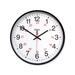 GBC Commercial 12/24 Hour Electric Wall Clock