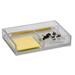 Storex Cristalle Glass Note/Clip Holder