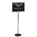 Ghent Single Pedestal Open Face Adjustable Letter Board