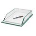 Storex Cristalle Glass Letter Tray