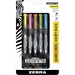 Zebra Pen 75005 Double-ended Highlighter, Fine/Chisel Point, 5/ST, Assorted, ZEB75005, ZEB 75005