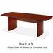 RUDTECH96ACH - Rectangular Conference Table,Box 1/3,96"x42"x29",Cherry