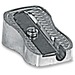 BAU12050 - Pencil Sharpener, Single Hole, UPC Coded, Silver