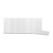 KLFKLE01243 - Tab Inserts, Blank, 3-1/2", 100 Inserts/PK, White