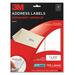 3M Address Label - 1" Width x 2.62" Length - 750 / Pack MMM3100A
