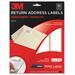 3M Address Label - 0.5" Width x 1.75" Length - 25 / Pack MMM3200R