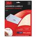 3M Address Label - 1" Width x 2.62" Length - 10 / Pack MMM3500A