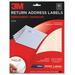 3M Address Label - 0.5" Width x 1.75" Length - 25 / Pack MMM3500R