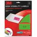3M Address Label - 2" Width x 4" Length - 15 / Pack MMM3600H