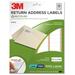 3M Address Label - 0.66" Width x 1.75" Length - 25 / Pack MMM3700R