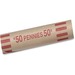 MMF2160600A07 - Tubular Coin Wrapper, .50 Pennies, 1000/PK, Red