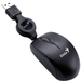 GENIUS MOUSE MICROTRAVELER USB OP NEGRO RETRACTIL