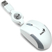 GENIUS MOUSE MICROTRAVELER RETRACTIL USB OP-BLANCO