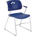 Safco Veer 4286BU Flex Back Stack Chair with Arm