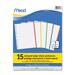 Hilroy 11-Hole Punched Color Edge Sheet Protector