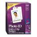 Avery Dennison Fold & Clip Photo ID Badge