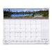 Visual Organizers DMD14032 Monthly Desk Calendar, Scenic Photos, Jan-Dec, 22'' x 17, VIODMD14032, VIO DMD14032