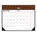 AT A GLANCE SK2451-00 Desk Pad, Jan-Dec, 22'' x 17''Page Size, 1PPM, BN Crocodile, AAGSK245100, AAG SK2451-00
