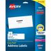 Avery 5262 Laser Labels, Mailing, 1-1/3'' x 4'', 350/PK, White, AVE5262, AVE 5262