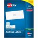Avery 5351 Copier Label, Mailing, 1'' x 2-13/16'', 3300/BX, White, AVE5351, AVE 5351