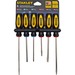 Stanley 6 Piece Standard Fluted Screwdriver Set