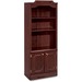 DMI735009 - Bookcase With Doors, 30"x14"x74", Mahogany