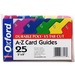 Esselte A-Z Durable 1/5 Cut Tab Poly Card Guides Esselte A-Z Durable 1/5 Cut Tab Poly Card Guides