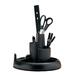RUB25001 - Rotary Organizer With Supplies,3 Tier, 10"x10"x7-1/4",Black