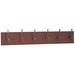 Safco 6-Hook Wood Wall Racks