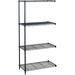 SAF5292BL - Add-On Unit,f/Wire Shelving,48"x18"x72",Black