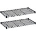 SAF5293BL - 2-Extra Shelves,f/Wire Shelving,48"x18"x1-1/2",Black