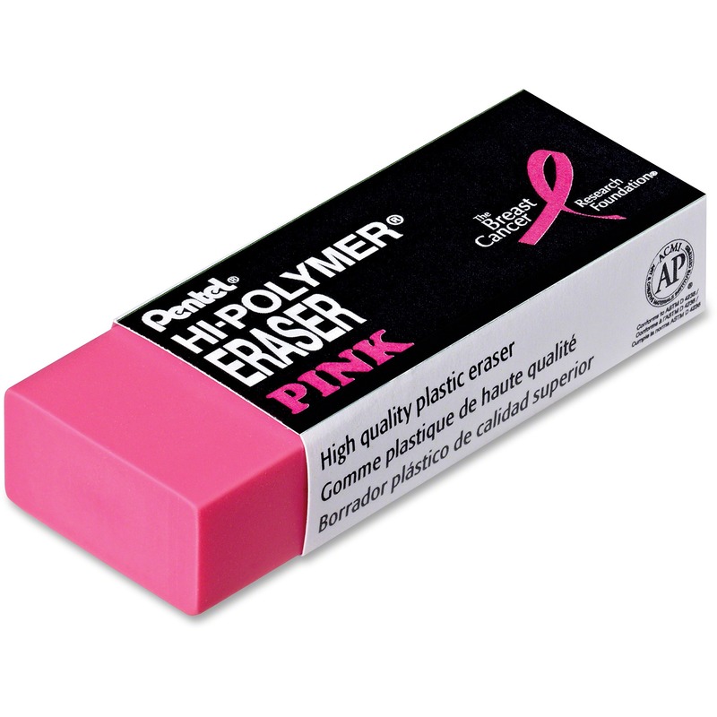 Pentel Hi-Polymer Breast Cancer Awareness Pink Eraser