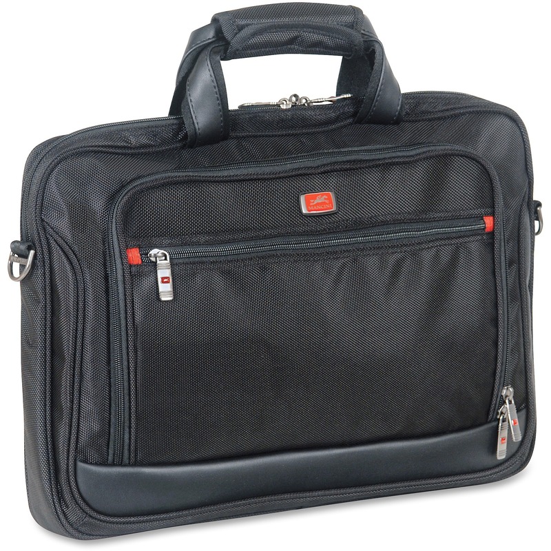 MANCINI Biztech Carrying Case (Briefcase) for 17.3" Tablet, Notebook - Black