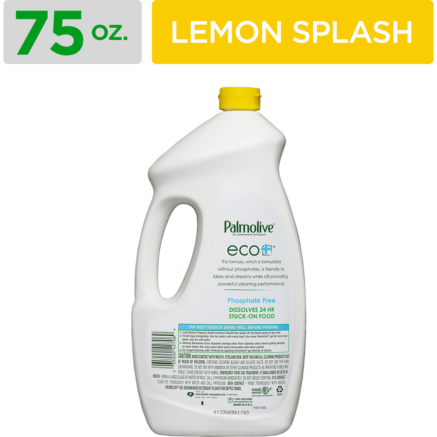 Palmolive Eco Gel Dishwasher Detergent Lemon Splash Phosphatefree