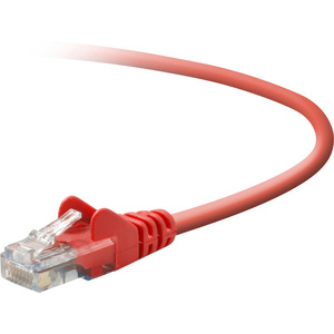 Belkin Cat5e Crossover Cable - RJ-45 Male Network - RJ-45 Male Network - 3ft - Red