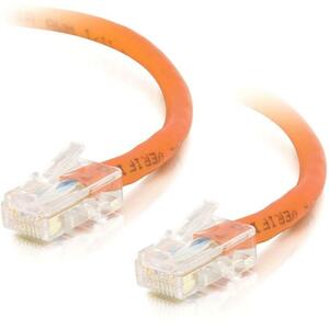 C2G-14ft Cat5E Non-Booted Crossover Unshielded (UTP) Network Patch Cable - Orange