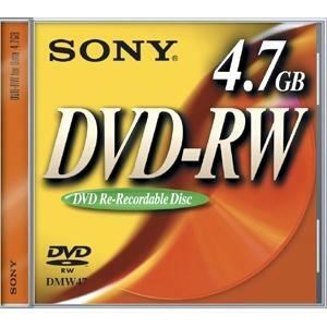 Sony 2x DVD-RW Media - 4.7GB - 120mm Standard - 1 Pack Jewel Case