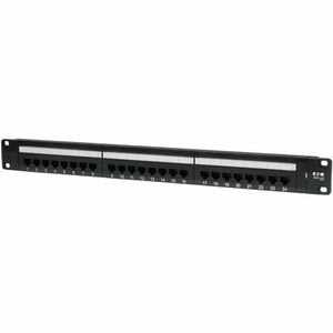 Tripp Lite by Eaton 24-Port 1U Rack-Mount Cat5e 110 Patch Panel 568B RJ45 Ethernet TAA