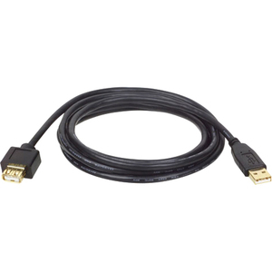 10FT USB AA EXTENSION CABLE USBA TO USBA M/F GOLD RETAIL