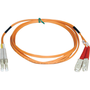 Tripp Lite by Eaton 3M Duplex Multimode 50/125 Fiber Optic Patch Cable LC/SC 10' 10ft 3 Meter