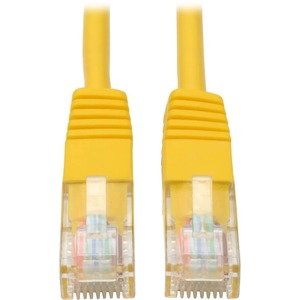 Tripp Lite by Eaton Cat5e 350 MHz Molded (UTP) Ethernet Cable (RJ45 M/M) PoE - Yellow 25 ft. (7.62 m)