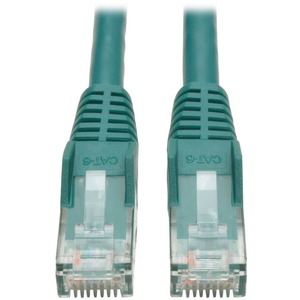 Tripp Lite by Eaton Cat6 Gigabit Snagless Molded (UTP) Ethernet Cable (RJ45 M/M) PoE Green 7 ft. (2.13 m)