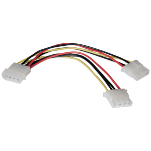 6IN INT POWER Y SPLITTER DUAL DRIVE 4PIN MALE/2 4PIN SOK