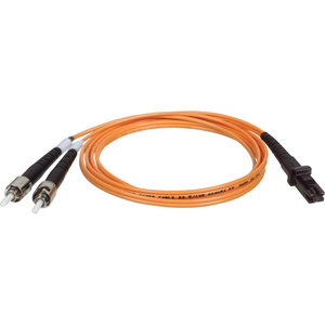 Tripp Lite by Eaton 2M Duplex Multimode 62.5/125 Fiber Optic Patch Cable MTRJ/ST 6' 6ft 2 Meter
