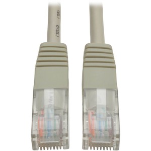 Tripp Lite by Eaton Cat5e 350 MHz Molded (UTP) Ethernet Cable (RJ45 M/M), PoE - Gray, 25 ft. (7.62 m)