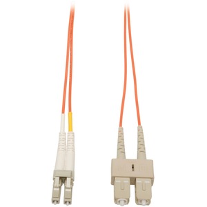 Tripp Lite by Eaton 2M Duplex Multimode 62.5/125 Fiber Optic Patch Cable LC/SC 6' 6ft 2 Meter