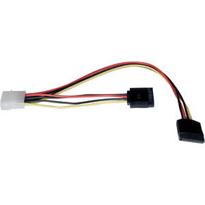 12IN SATA DUAL POWER ADAPTER 4PIN/2X15PIN