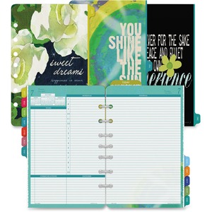 Day-Timer Flavia Monthly Calendar Refill - Monthly - 5.5" x 8.5" - January till December - 7:00 AM to 11:00 PM - 1 Day Per 2 Page(s)
